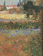 Vincent Van Gogh Flowering Garden (nn04) painting